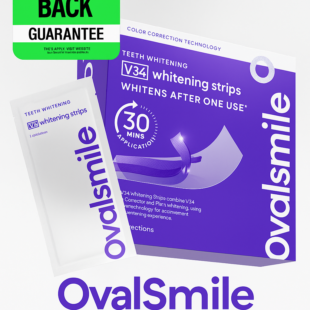 V34 Whitening Strips (7 Pack)