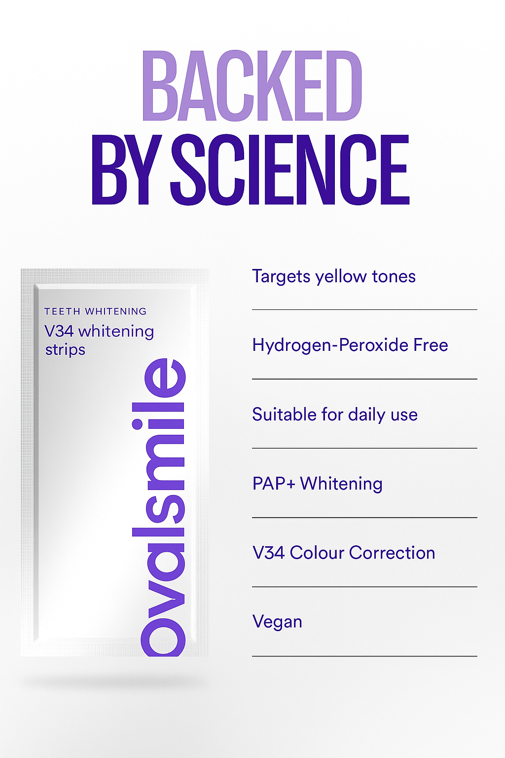 V34 Whitening Strips (7 Pack)